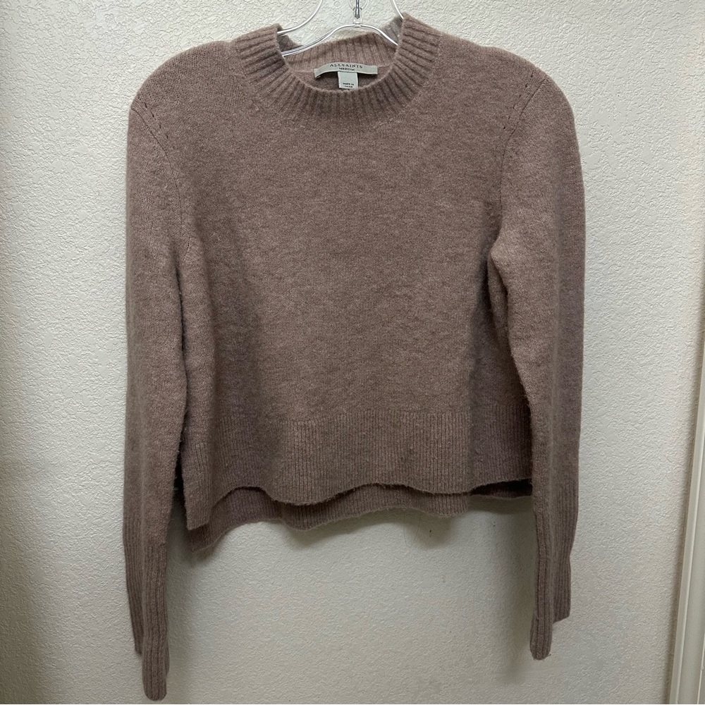 All Saints Wick Sweater - Women's Crew Neck Sweater - Pashmina Pink - Size M